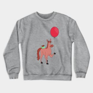 Happy Birthday Horse Crewneck Sweatshirt